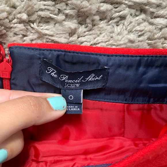 J crew// wool skirt size 0 - Picture 7 of 8